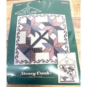 The Quiltline Pineys Cross-Stitch Kit By Stoney Creek 16 Ct Includes Fabric & Ac